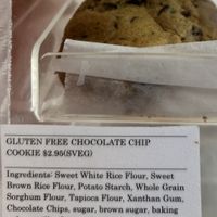 Chocolate chip cookie, Tender and gooey. Two thumbs up! Even my non GF husband enjoyed it.  at Bashful Banana in Ocean City