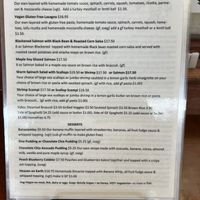 entrees page 2  at Bashful Banana in Ocean City