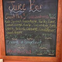 2019 Juice Menu at Bashful Banana in Ocean City