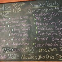 2019 Smoothie and Smoothie Bowl menu at Bashful Banana in Ocean City