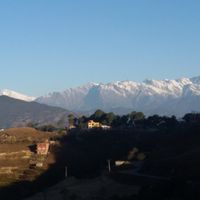 morning view from hotel . at Hotel Mount Paradise in Naya Gaun