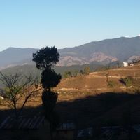 morning view from hotel . at Hotel Mount Paradise in Naya Gaun
