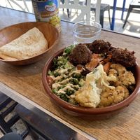Nourish Bowl with falafel   at Tahina in Northcote