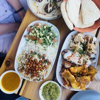 What a lovely vegan cafe. We ordered a dish called “date night for two”.   at Tahina in Northcote