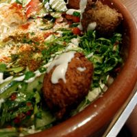 falafel salad at Tahina in Northcote