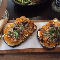 pumpkin toast with cashew cheese at Store Fifteen in Mornington