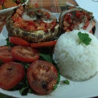 Platillo de hongos sin queso at Nakum in Flores