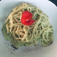 Avocado pasta at Nakum in Flores