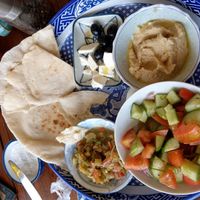 Mediterranean breakfast at Simple Things in Kampot