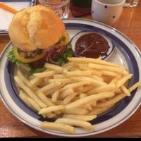 veggie burger at Simple Things in Kampot