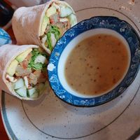 Crispy tofu wrap at Simple Things in Kampot