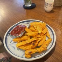 Sweet potato fries   at Simple Things in Kampot