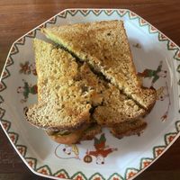eggplant sandwich   at Simple Things in Kampot