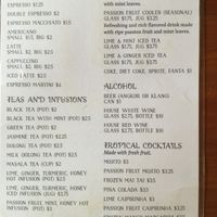 menu1.2 at Simple Things in Kampot