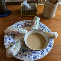 Fresh Spring Rolls at Simple Things in Kampot