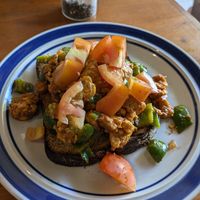 Tempeh Scramble at Simple Things in Kampot