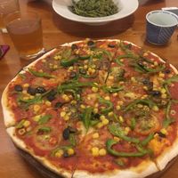 Vegan Pizza & Pesto Pasta at Simple Things in Kampot