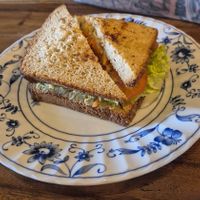 Humus Sandwich at Simple Things in Kampot