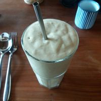 Banana smoothie at Simple Things in Kampot