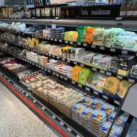 Vegan cheeses at K-Supermarket Kamppi in Helsinki