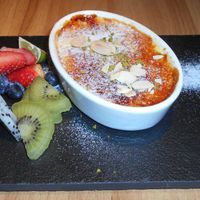 Lime Crème Brulee, $44Hong Kong Dollars, which was very good.  at So Thai So Good  in Kowloon