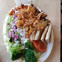 Gyros plate at Vegan Love in Budapest