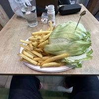 Not speaking Hungarian lead to my burger looking like this 😂. Was delicious though   at Vegan Love in Budapest