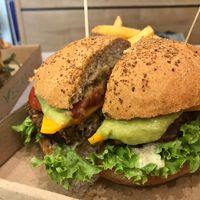 Mexican burger ... wow  at Vegan Love in Budapest