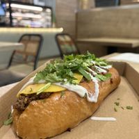 Chili dog  at Vegan Love in Budapest