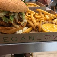 Burger at Vegan Love in Budapest