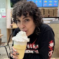 Vanilla milkshake and super babe  at Vegan Love in Budapest