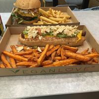 Delicious food   at Vegan Love in Budapest