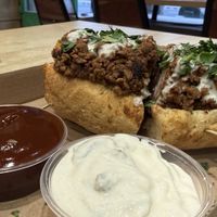 Chili dog  at Vegan Love in Budapest