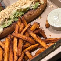 Mexican Hotdog ohhh my at Vegan Love in Budapest