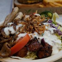 Gyros plate at Vegan Love in Budapest