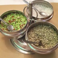 You get this at the end of the meal to help with digestion and freshen your breath at Little India in Nazare