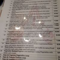 Quite easy to figure out which ones are vegan but it's easy to confirm with the staff if unsure at Little India in Nazare