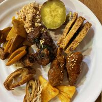 Mock meat - sweet potato and peanuts   at An Lac Chay - Hoan Kiem in Hanoi