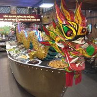 Decorated buffet table. at An Lac Chay - Hoan Kiem in Hanoi