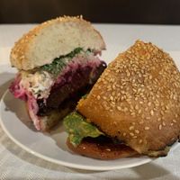 Burgers at Apteka in Pittsburgh