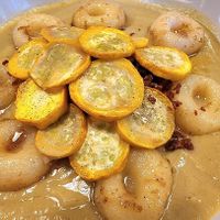 Potato dumplings with summer squash  at Apteka in Pittsburgh