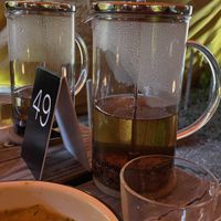 Bark tea was great - one pot can serve two people if you want just a cup or two each   at Apteka in Pittsburgh