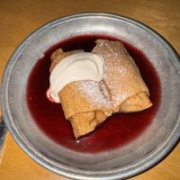 Sour cherry blintzes  at Apteka in Pittsburgh