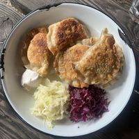 Pierogis - yummm  at Apteka in Pittsburgh
