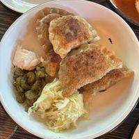 Fried pierogies.  at Apteka in Pittsburgh