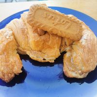 Vegan croissant at Desayuneria in Conil De La Frontera