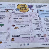 Menu  at Desayuneria in Conil De La Frontera