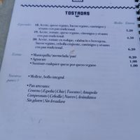 Carta at Desayuneria in Conil De La Frontera