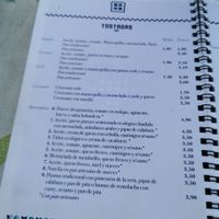 Carta at Desayuneria in Conil De La Frontera