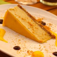 Vegan Mango cheesecake. at Eqvita in 